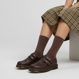 Dr. Martens 馬汀博士 皮革 休閒百搭 粗跟 瑪麗珍鞋 女款 深棕色 Order Dr. Martens 馬汀博士 皮革 休閒百搭 粗跟 瑪麗珍鞋 女款 深棕色