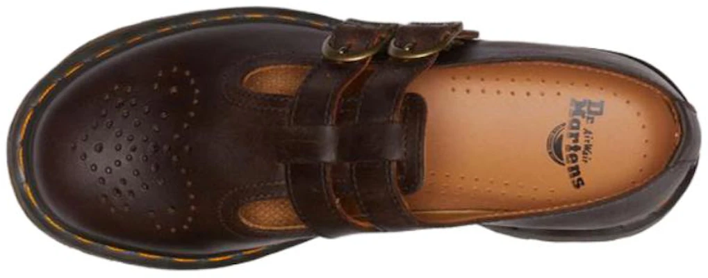 (Women) Dr. Martens 8065 Crazy Horse Leather Mary Jane Shoes 'Dark Brown' 30914201 Purchase (Women) Dr. Martens 8065 Crazy Horse Leather Mary Jane Shoes 'Dark Brown' 30914201
