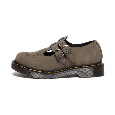 (W) Dr. Martens 8065 Leather 'Grey Buckle'