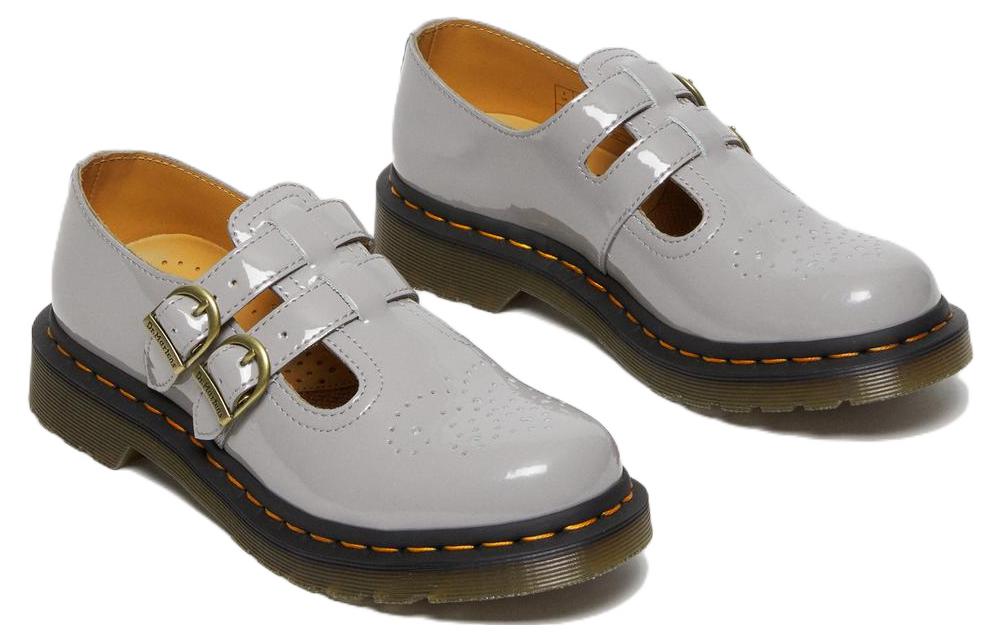 Lookbook (W) Dr. Martens 8065 in Pelle Verniciata Mary Jane ''Grigio'' 27974076