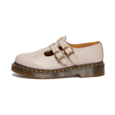 (W) Dr. Martens 8065 Virginia Leather Mary Jane 'Vintage Taupe'