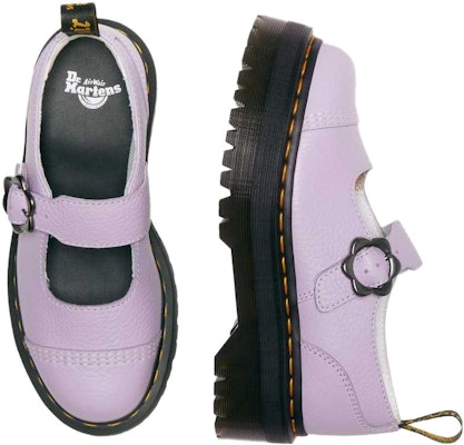 (Women) Dr. Martens Addina Flower Buckle Leather Platform Shoes 'Lilac' 30805308 Purchase (Women) Dr. Martens Addina Flower Buckle Leather Platform Shoes 'Lilac' 30805308