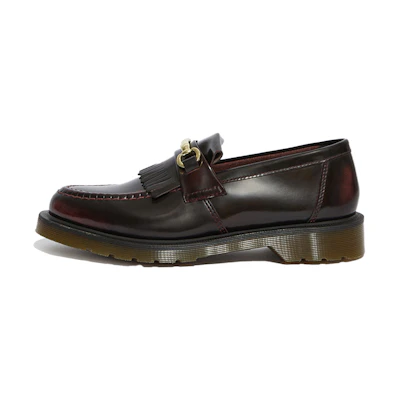 (W) Dr. Martens Adrian Snaffle Smooth Leather Kiltie Loafer 'Cherry Red Arcadia'