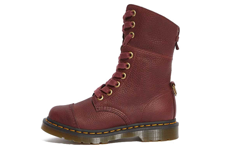 (W) Dr. Martens Aimilita 'Red Leather Casual Boots'