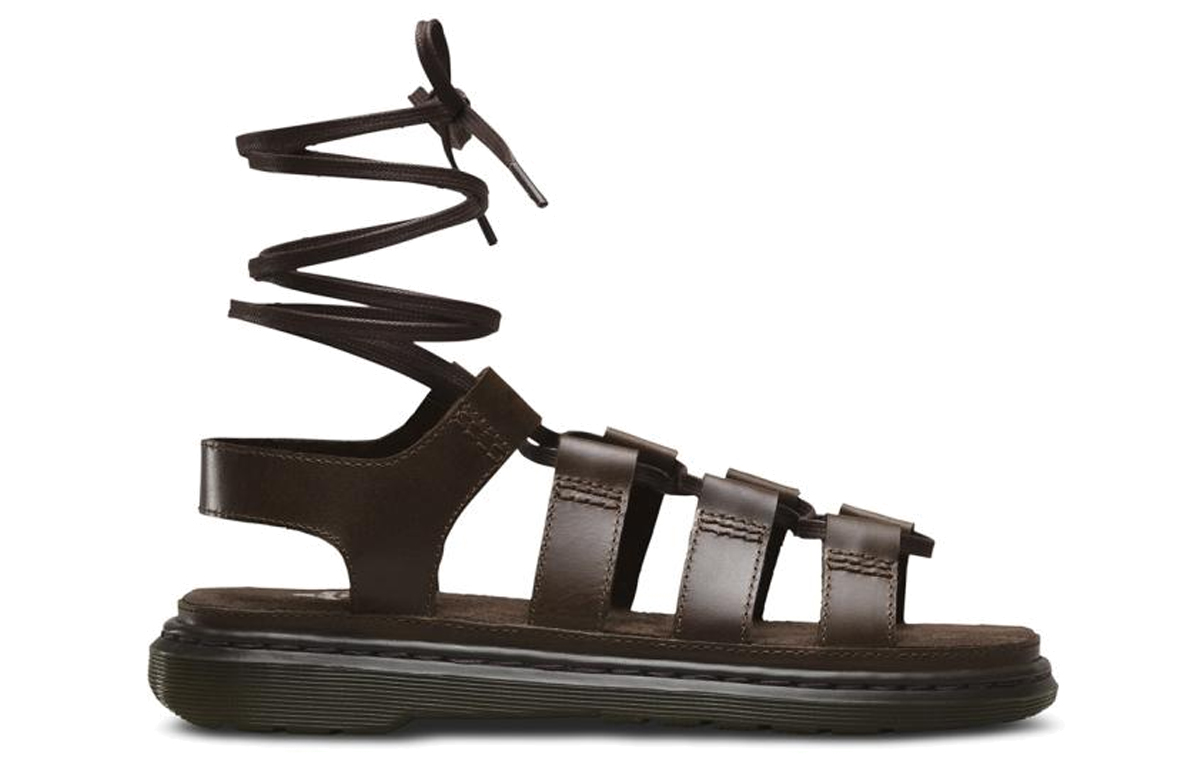 Order (Women) Dr. Martens Ankle Strap Roman Sandal 'Brown' 23768201