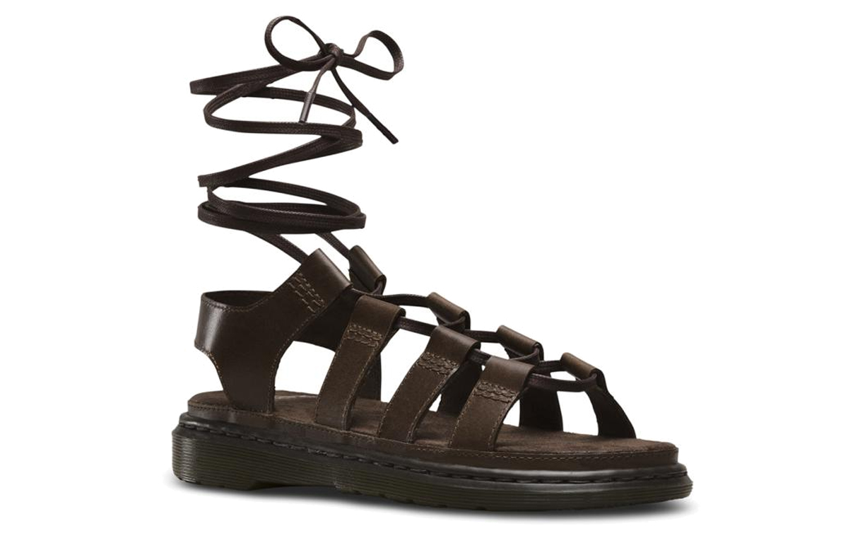 Lookbook (Women) Dr. Martens Ankle Strap Roman Sandal 'Brown' 23768201