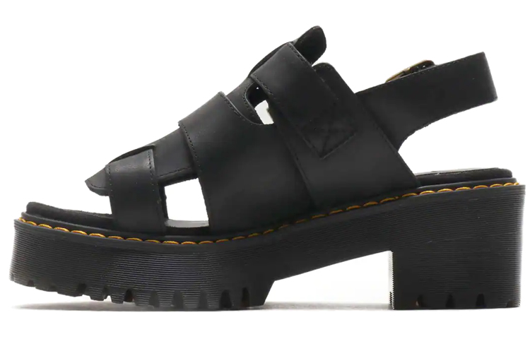 (W) Dr. Martens Ariel Leather 'Simplistic CMFT Sandal' Black
