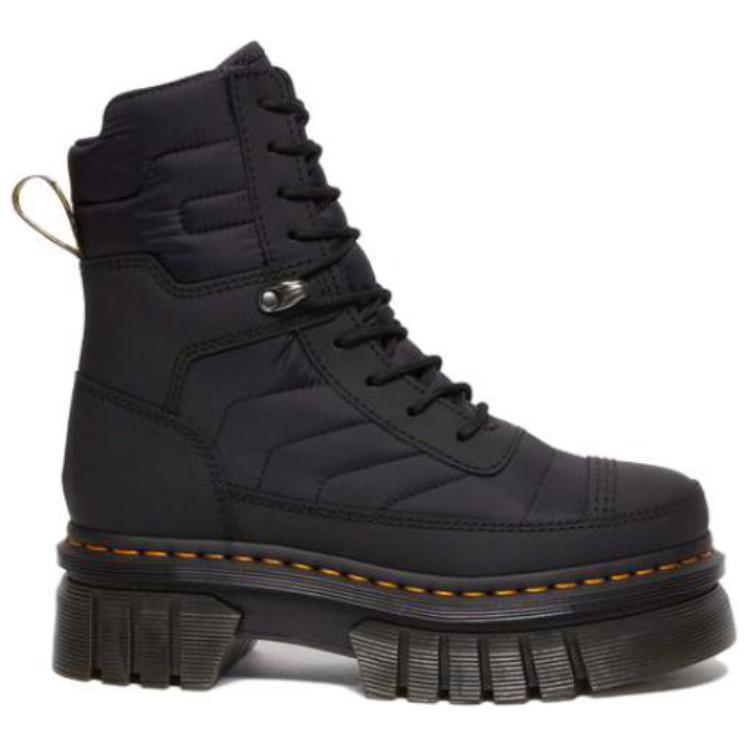 Order (Women) Dr. Martens Audrick 'Black Leather Platform Boots' 31212001