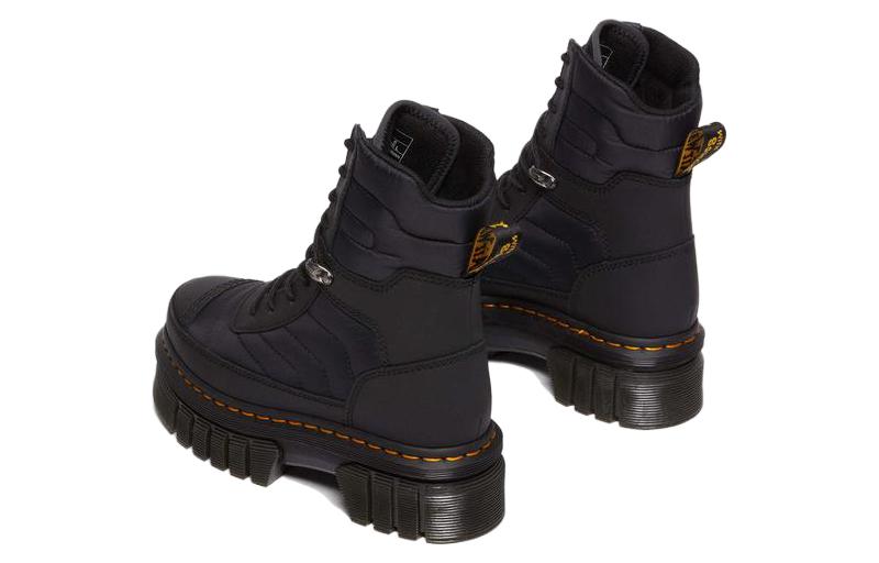 Shop (Women) Dr. Martens Audrick 'Black Leather Platform Boots' 31212001