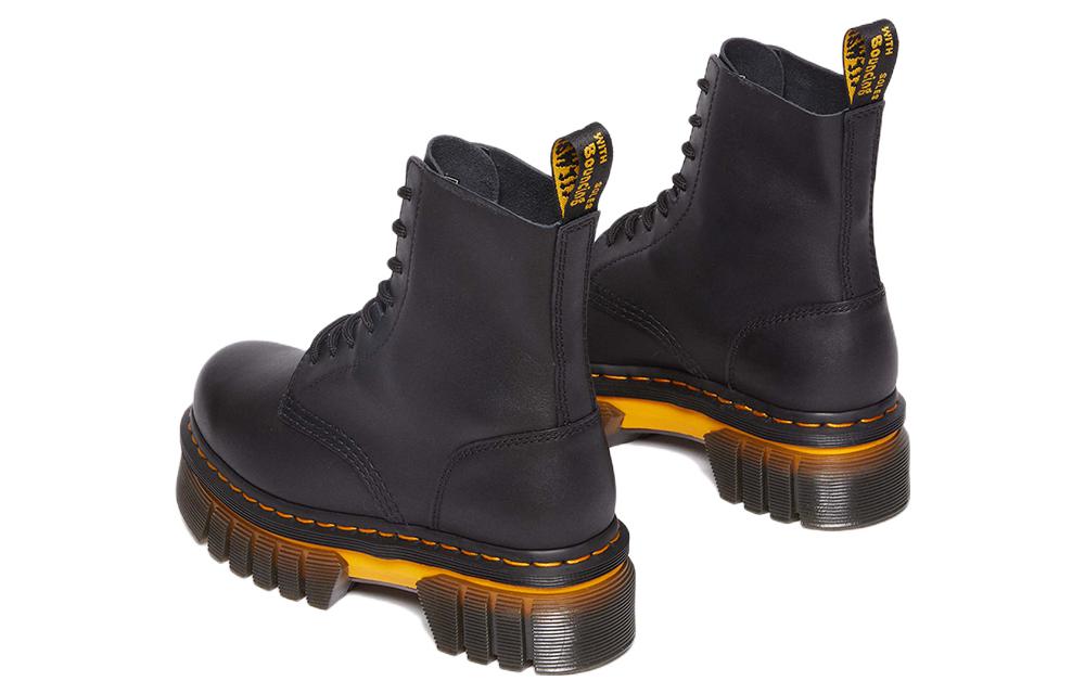 Shop (W) Stivaletti Platform in Pelle con Suola a Contrasto Dr. Martens Audrick ''Nero'' 30671001