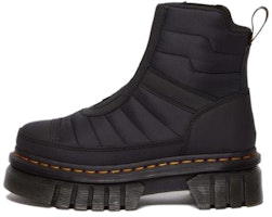 (Women) Dr. Martens Audrick Leather 'Round Toe Platform Ankle Boot' Black 30915001 (Women) Dr. Martens Audrick Leather 'Round Toe Platform Ankle Boot' Black 30915001