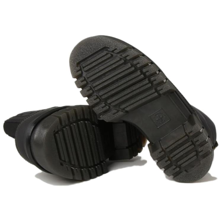 Purchase (W) Dr. Martens Audrick Botas Plataforma Punta Redonda de Cuero Negro 30915001