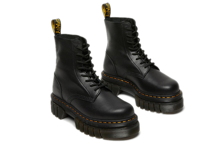 Purchase (W) Botas de Plataforma de Cuero Dr. Martens Audrick 'Negro' 27149001