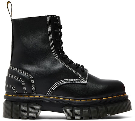 Dr. Martens Audrick Leather Platform Lace Up Boot 'White Stitch - Black' 27810001 Buy Dr. Martens Audrick Leather Platform Lace Up Boot 'White Stitch - Black' 27810001