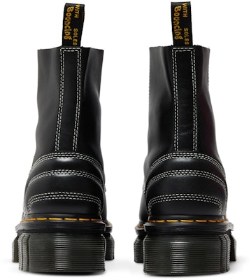 Dr. Martens Audrick Leather Platform Lace Up Boot 'White Stitch - Black' 27810001 Details for Dr. Martens Audrick Leather Platform Lace Up Boot 'White Stitch - Black' 27810001