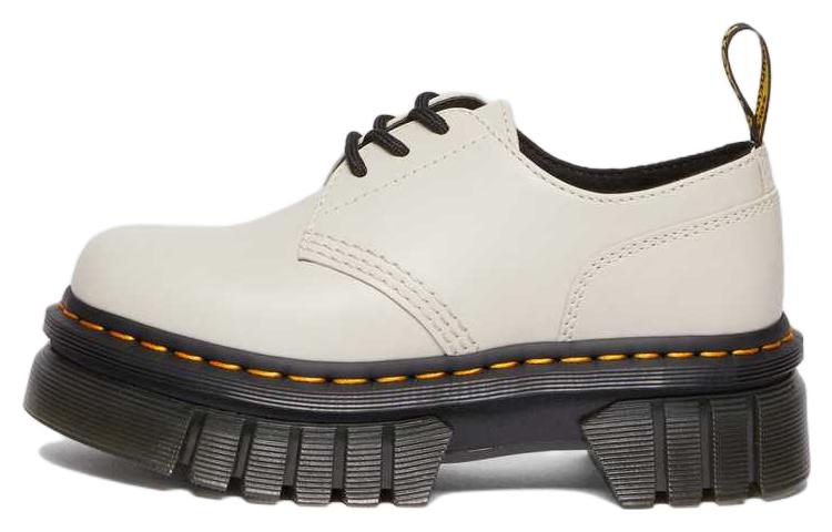 (Women) Dr. Martens Audrick Nappa Leather Platform Shoes 'Cobblestone Grey' 27147055