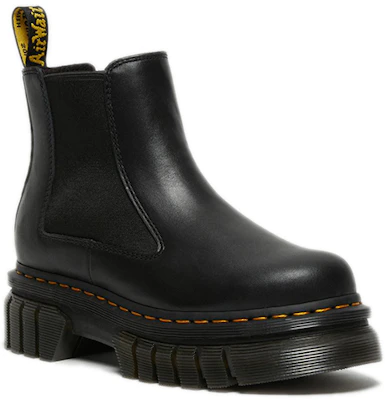 Dr. Martens Audrick 耐磨舒適皮革厚底切爾西靴 女款 炭黑 Shop Dr. Martens Audrick 耐磨舒適皮革厚底切爾西靴 女款 炭黑