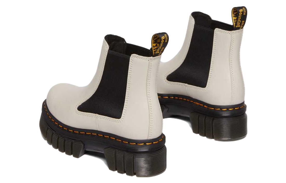 Shop (W) Dr. Martens Audrick Nappa Leder Platform Chelsea Boots ''Kopfsteinpflaster Grau'' 27148055