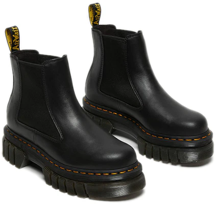 Dr. Martens Audrick 耐磨舒適皮革厚底切爾西靴 女款 炭黑 Purchase Dr. Martens Audrick 耐磨舒適皮革厚底切爾西靴 女款 炭黑