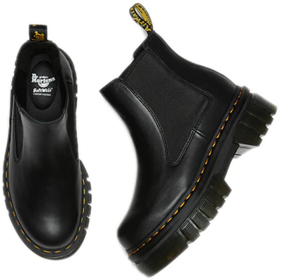 Dr. Martens Audrick 耐磨舒適皮革厚底切爾西靴 女款 炭黑 Details for Dr. Martens Audrick 耐磨舒適皮革厚底切爾西靴 女款 炭黑