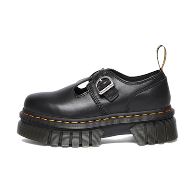 (W) Dr. Martens Audrick Nappa Lux Platform Mary Jane 'Black'