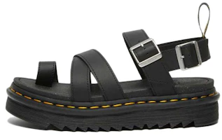 (Women) Dr. Martens Avry Hydro Leather Strap Sandal 'Black' 27345001 (Women) Dr. Martens Avry Hydro Leather Strap Sandal 'Black' 27345001