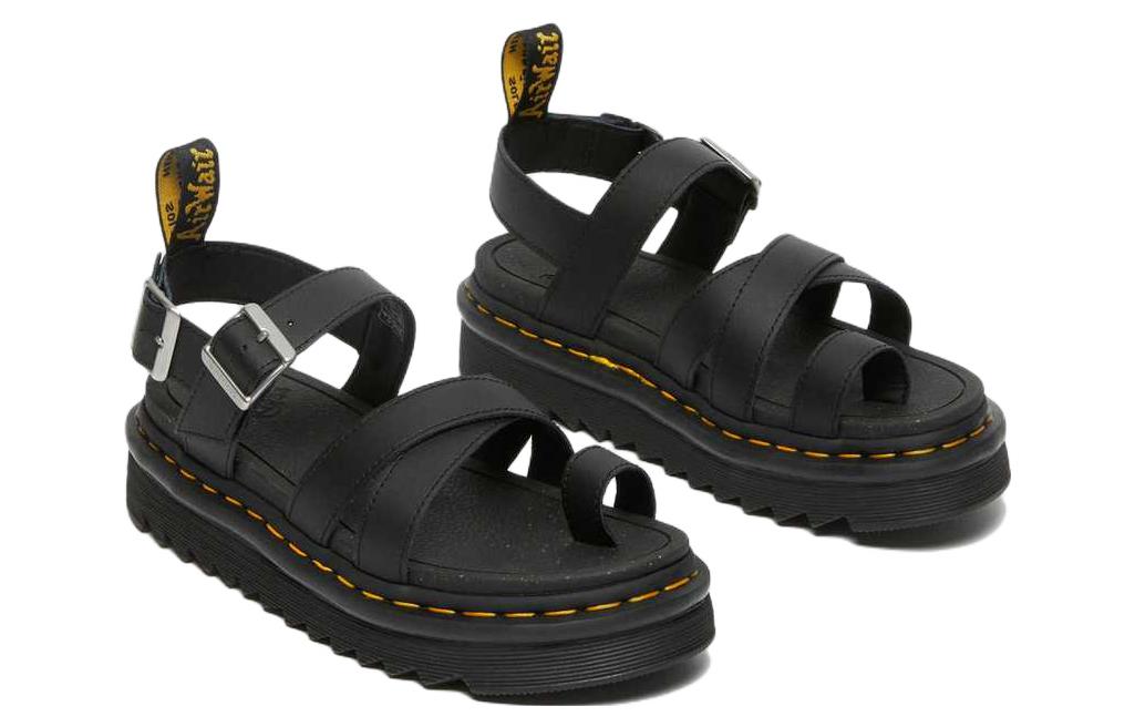 Lookbook (Women) Dr. Martens Avry Hydro Leather Strap Sandal 'Black' 27345001