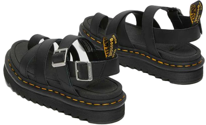 (Women) Dr. Martens Avry Hydro Leather Strap Sandal 'Black' 27345001 Shop (Women) Dr. Martens Avry Hydro Leather Strap Sandal 'Black' 27345001