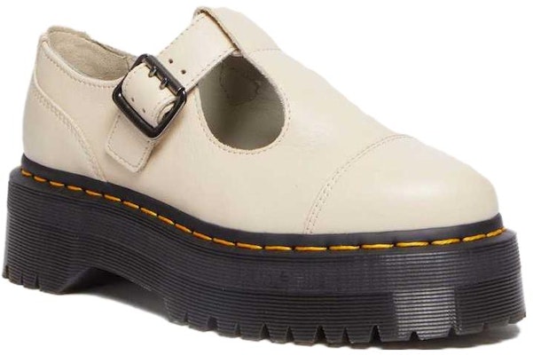 (Women) Dr. Martens Bethan Pisa Leather Platform Mary Jane 'Parchment Beige' 30617292 Order (Women) Dr. Martens Bethan Pisa Leather Platform Mary Jane 'Parchment Beige' 30617292