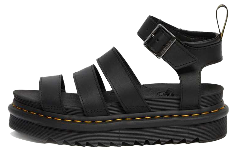 (Women) Dr. Martens Blaire Hydro Leather Strap Sandal 'Black'  24235001