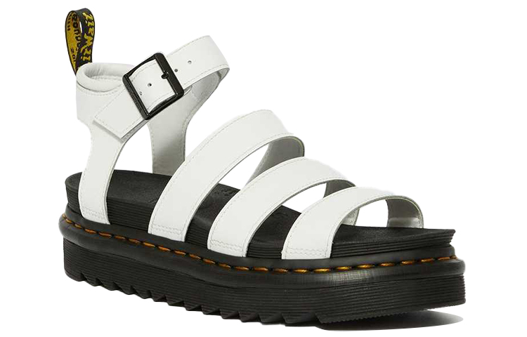 Lookbook (Women) Dr. Martens Blaire Hydro Leather Strap Sandal 'White' 25768100