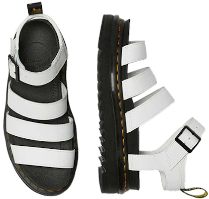 (Women) Dr. Martens Blaire Hydro Leather Strap Sandal 'White' 25768100 Shop (Women) Dr. Martens Blaire Hydro Leather Strap Sandal 'White' 25768100
