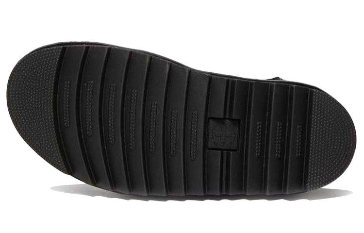 Shop (W) Dr. Martens Blaire Sandalia de Cuero con Correa Hidro 'Negro' 24235001