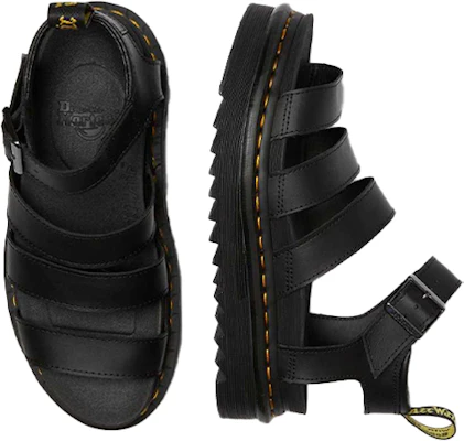 (W) Dr. Martens Blaire Sandal Kulit Tali 'Hitam' 24235001 Shop (W) Dr. Martens Blaire Sandal Kulit Tali 'Hitam' 24235001
