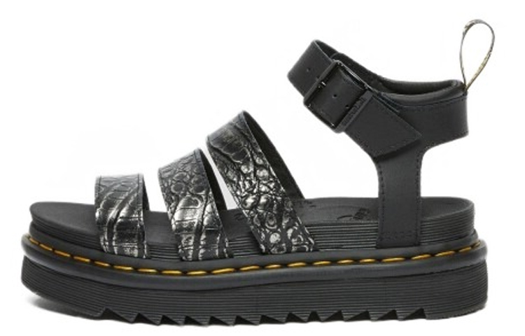 (W) Dr. Martens Blaire Leather 'Black Fashion Buckle'