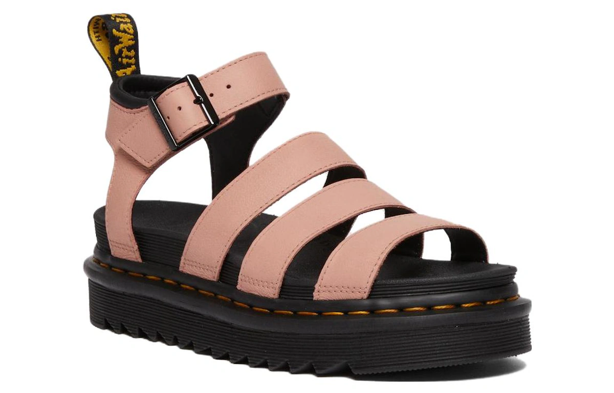 (Women) Dr. Martens Blaire Pisa Strap Sandal 'Peach Black'