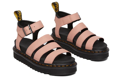 (Women) Dr. Martens Blaire Pisa Strap Sandal 'Peach Black'