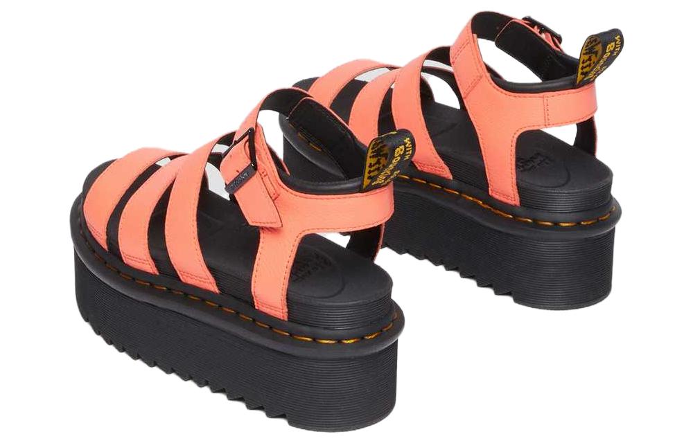 Shop (W) 马丁 Dr. Martens Blaire 厚底皮凉鞋 橙色 时尚舒适款 30704695