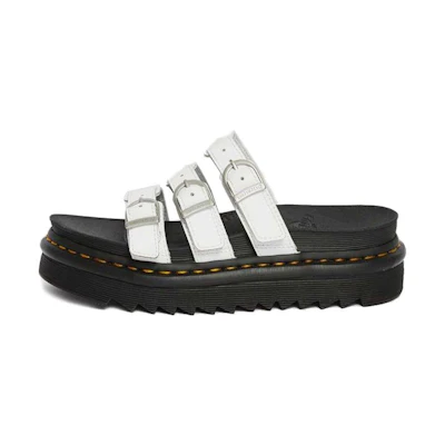 (W) Dr. Martens Blaire Leather Platform Sandal 'Black and White'