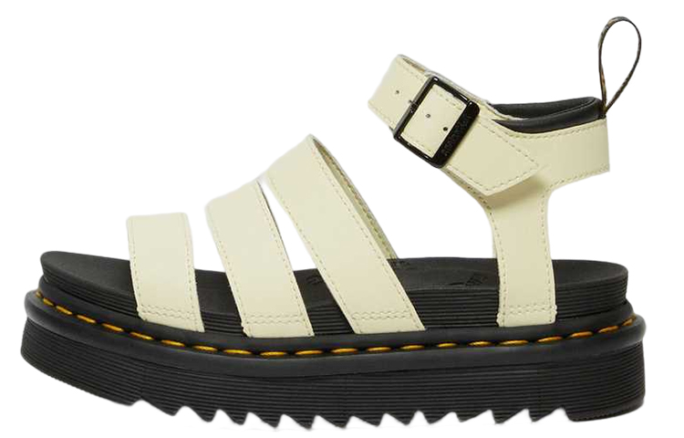 (Women) Dr. Martens Blaire Leather Sandal 'Yellow Comfort Fashion Belt' 26555282