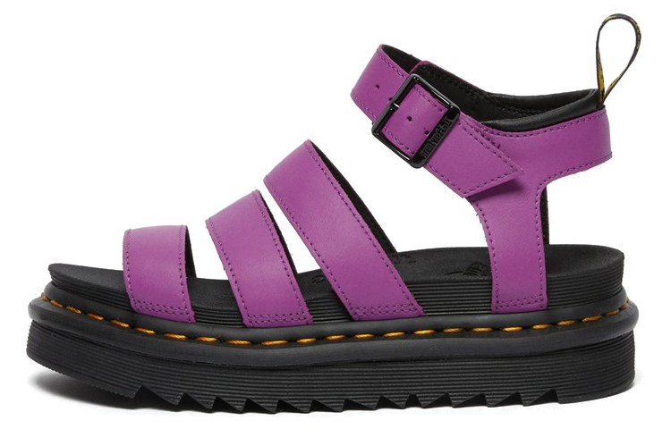 (W) Dr. Martens Blaire Leather Strap Sandals 'Purple'
