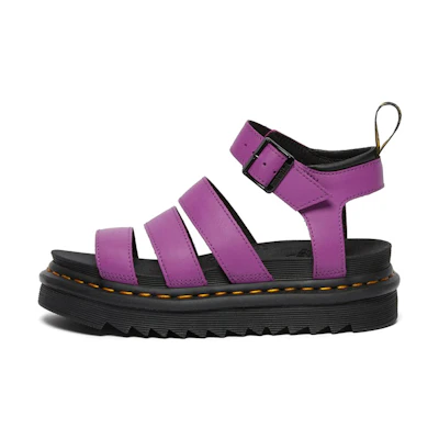 (W) Dr. Martens Blaire Leather Strap Sandals 'Purple'