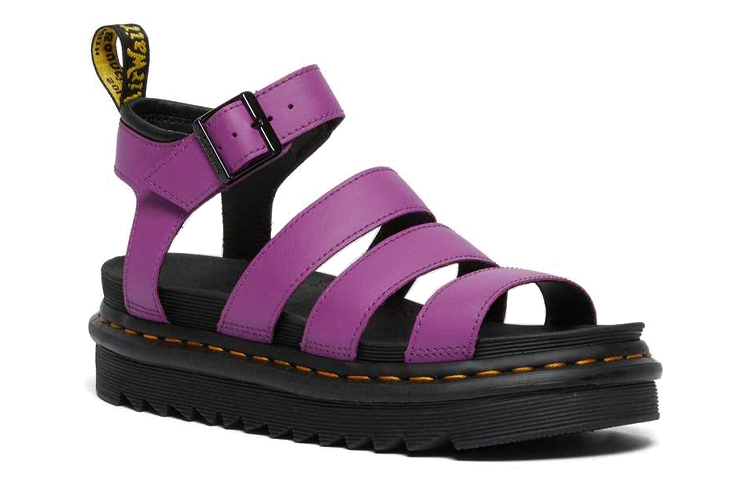 (W) Dr. Martens Blaire Leather Strap Sandals 'Purple' 圖 3