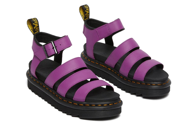(W) Dr. Martens Blaire Leather Strap Sandals 'Purple' 圖 4