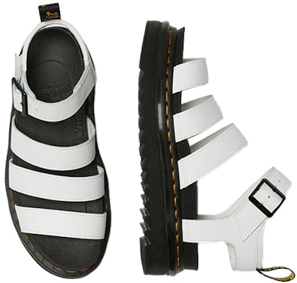 (Women) Dr. Martens Blaire Leather Strap Sandals White 25768100 Lookbook (Women) Dr. Martens Blaire Leather Strap Sandals White 25768100