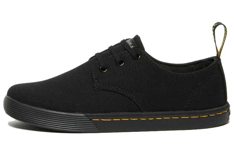 (W) Dr. Martens Canvas Flat 'Black'
