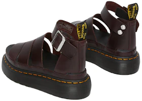 Purchase Dr.Martens/馬汀博士 Clarissa II Atlas Quad 皮革 厚底運動涼鞋 女款 暗紅