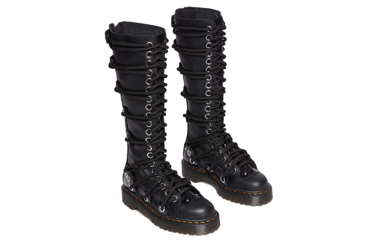 Lookbook (W) Dr. Martens Daria 1B60 BEX 'Sepatu Boot Tinggi Hitam Tali Silang Kulit' 30798001