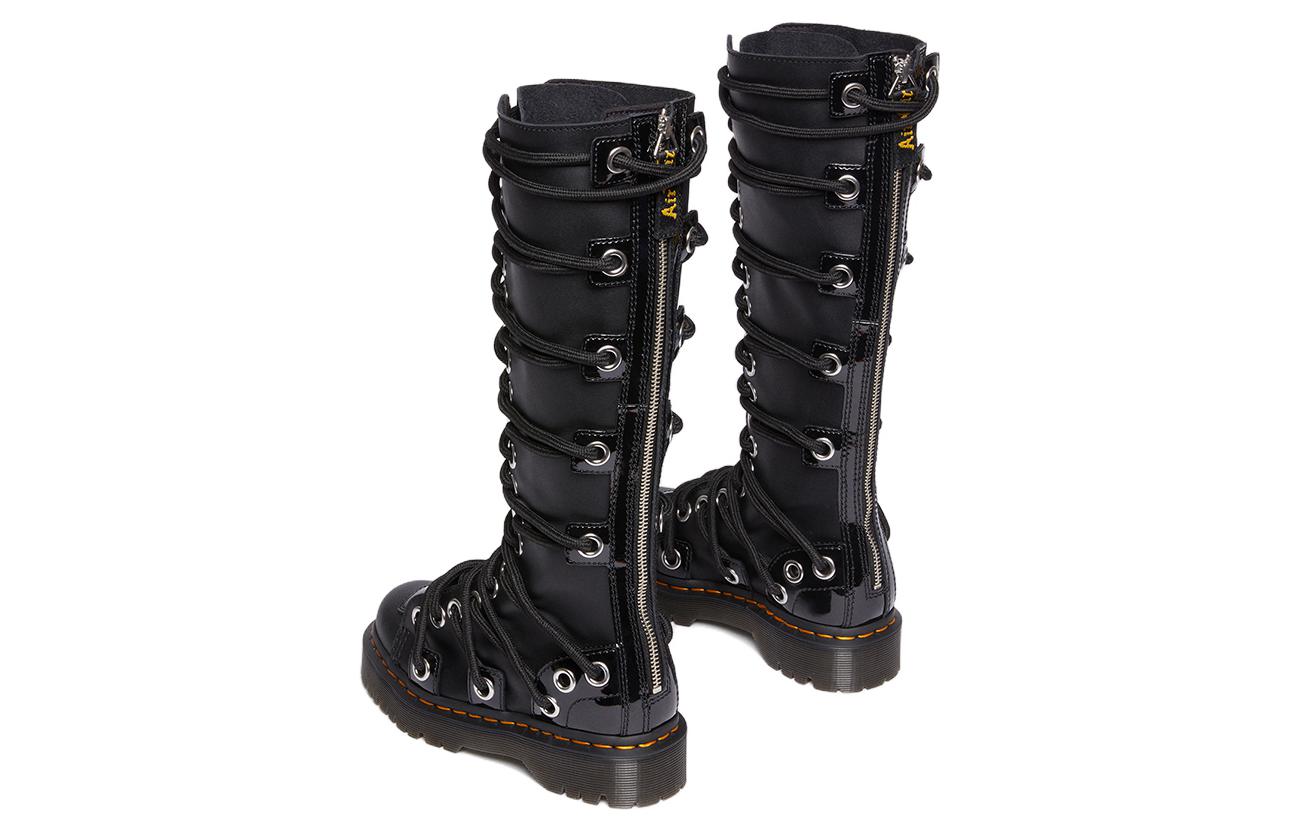 Shop (W) Dr. Martens Daria 1B60 BEX 'Sepatu Boot Tinggi Hitam Tali Silang Kulit' 30798001