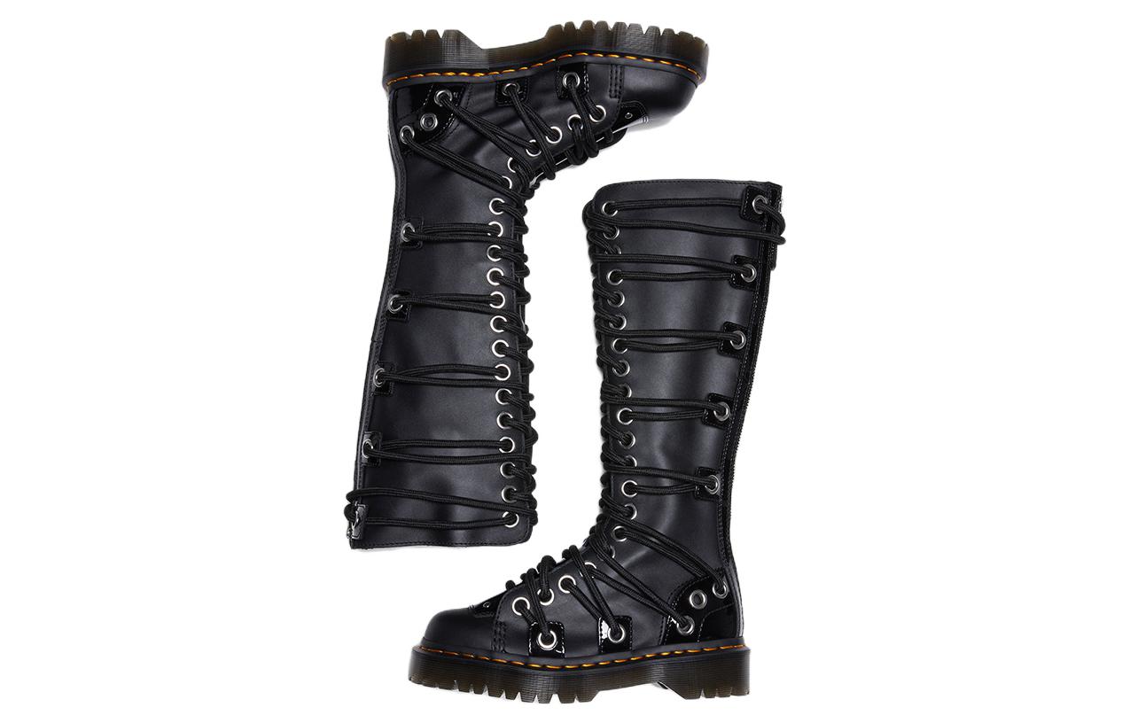 Purchase (W) Dr. Martens Daria 1B60 BEX 'Sepatu Boot Tinggi Hitam Tali Silang Kulit' 30798001